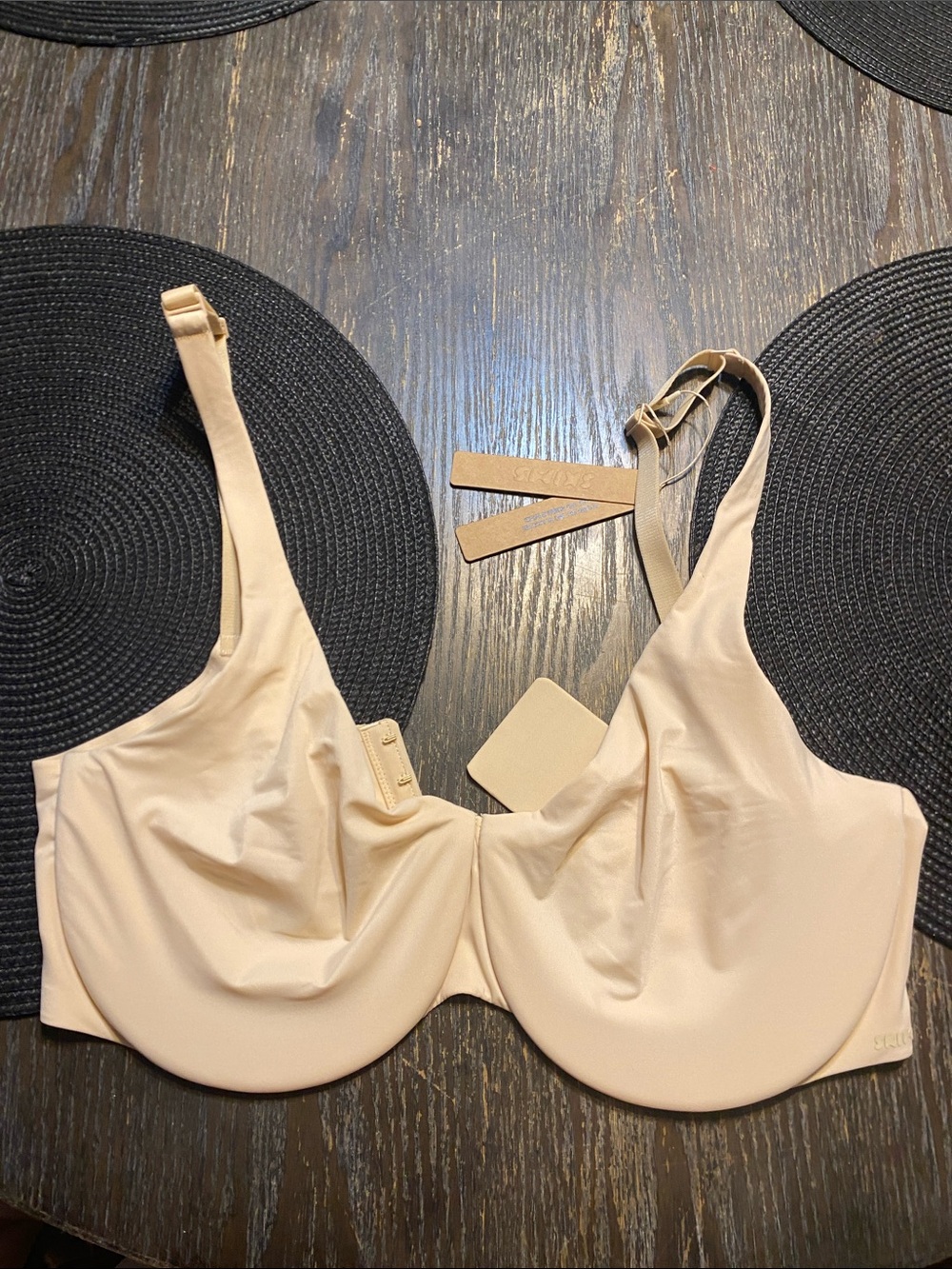 SKIMS smooth intimate unlined minimized Bra sand 36DD NWT